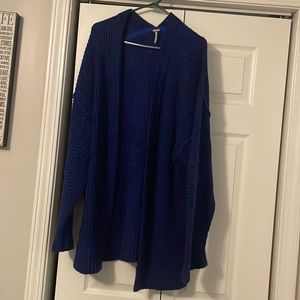 Brand New ! Royal blue/black sweater